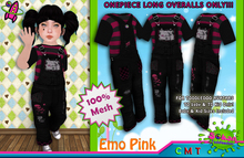 [SKTD] Toddleedoo Emo Pink Full Mesh Overalls LONG