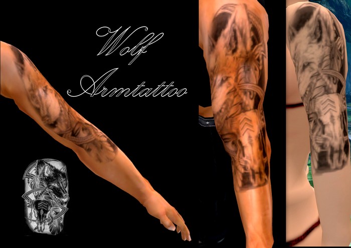 Wolf Armtattoo