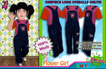 [SKTD] Toddleedoo Flower Girl Full Mesh Overalls LONG