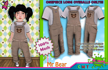 [SKTD] Toddleedoo Mr. Bear Full Mesh Overalls LONG