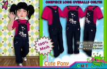 [SKTD] Toddleedoo Cute Pony Full Mesh Overalls LONG