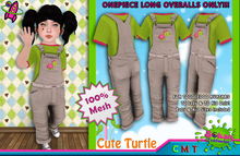 [SKTD] Toddleedoo Cute Turtle Full Mesh Overalls LONG
