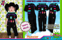 [SKTD] Toddleedoo Monster Friends Full Mesh Overalls LONG