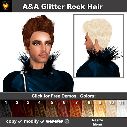  A&A Glitter Rock Hair FREE DEMOs *