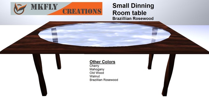 Small Dinning Room Table Mesh Brazillian Rosewood