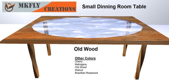 Small Dinning Room Table Mesh Old Wood