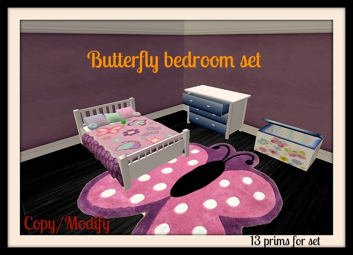Butterfly bedroom set