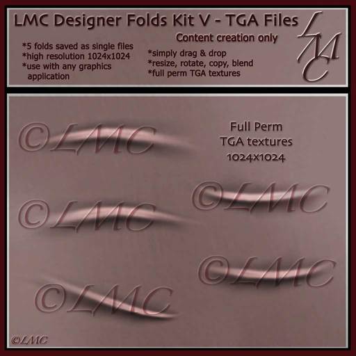 LMC Full perm TGA textures - Folds Kit V