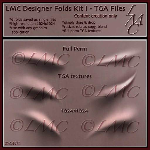 LMC Full perm TGA textures - Folds Kit I