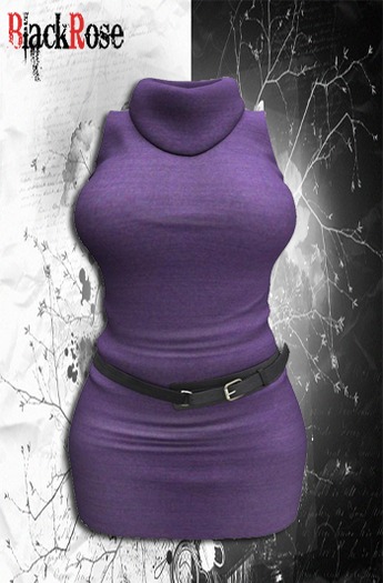 BlackRose TurtleNeck Dress Purple