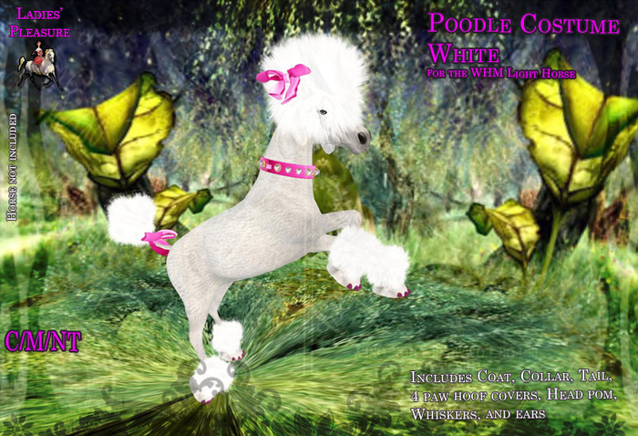~LP~ Poodle Costume Light Horse White
