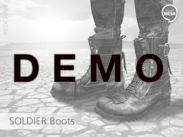 DEMO LQMesh - Soldier Boots - REDGRAVE