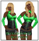 Buckled Hot Pants Green
