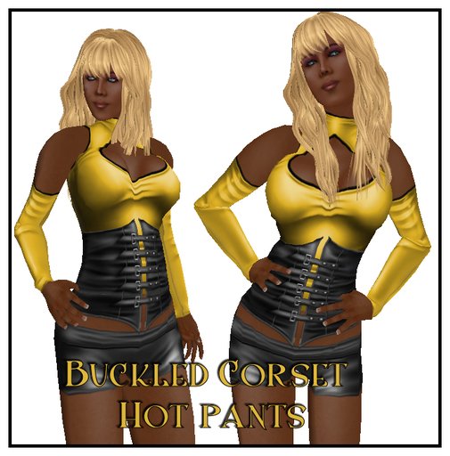 Buckled Hot Pants Gold