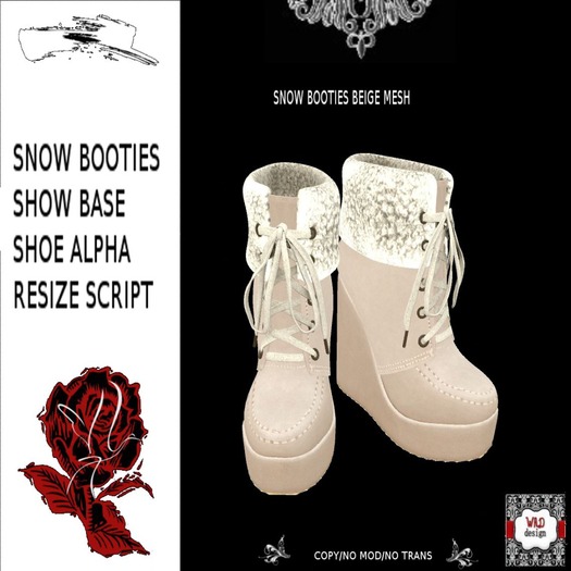 SNOW BOOTIES-BEIGE