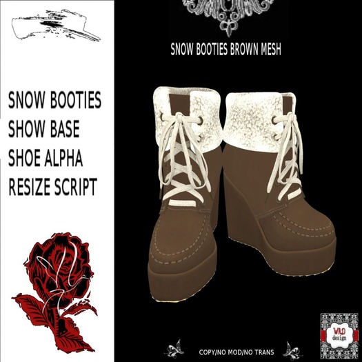 SNOW BOOTIES-BROWN