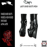 LADYS BIKER BOOTS MESH