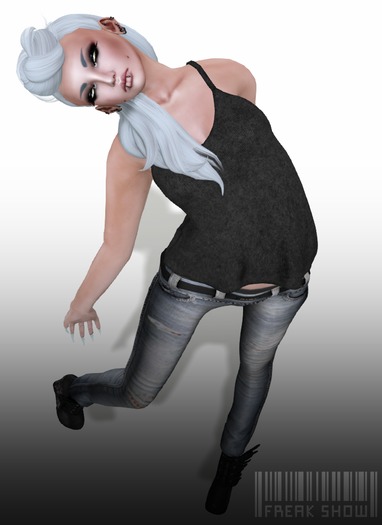 [FREAK SHOW] Grey Ribbed Tank