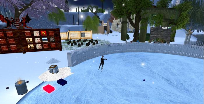 COMPLETE "Ice skating rink set"  ( Boxed)