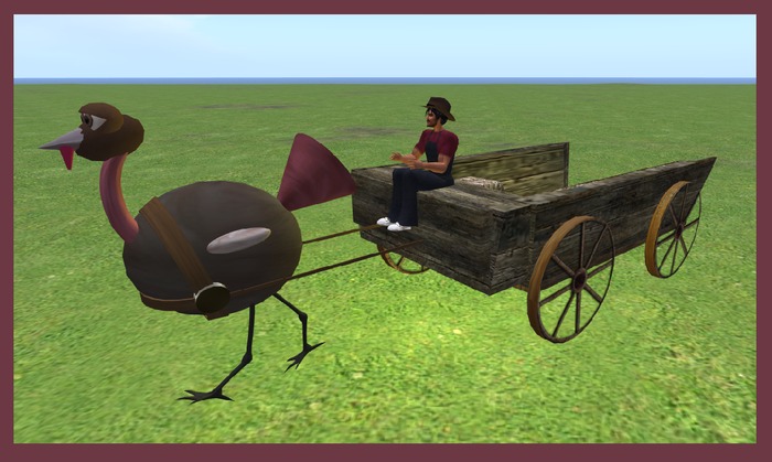 Wingsong Wagon Hay Ride with Turkey Box