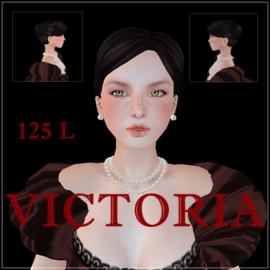 "Victoria" Hair (Victorian style) Black2