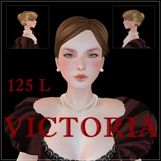 "Victoria" Hair (Victorian style) Brown
