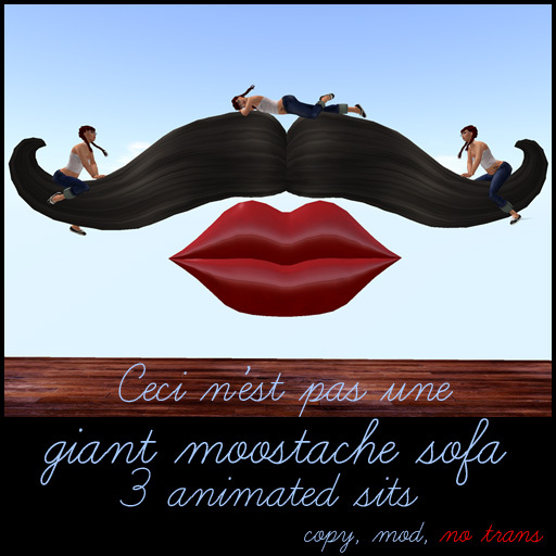 Giant Mustache sofa
