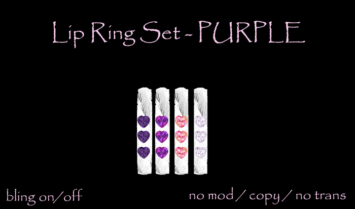 [MC] Lip Rings purple