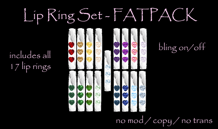 [MC] Lip Rings Fatpack