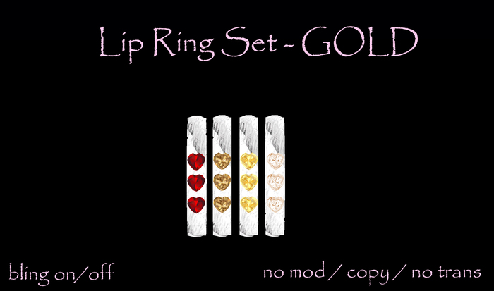 [MC] Lip Rings gold