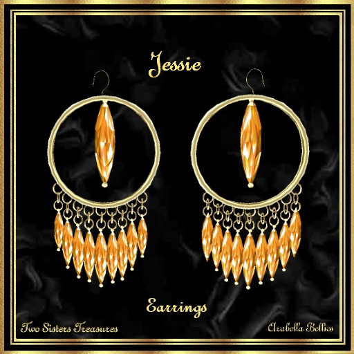 TST - JESSIE YELLOW CANDY GARNET EARRINGS YG.
