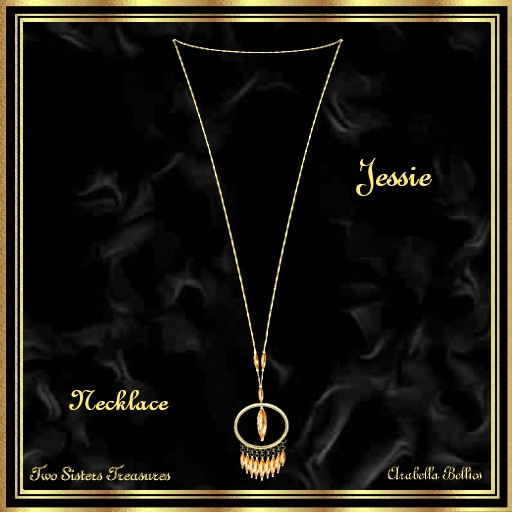 TST - JESSIE YELLOW CANDY GARNET LONG NECKLACE YG.