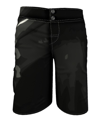 Men's Mesh Beach Shorts - Charcoal Splash