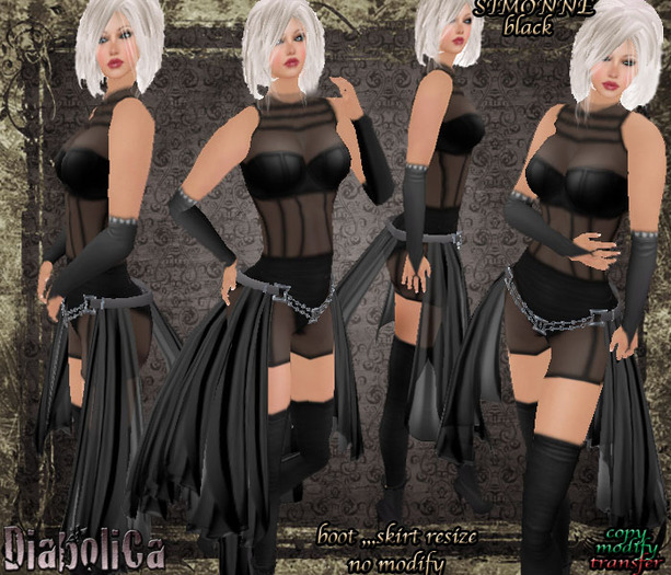 DIABOLICA - SIMONNE  black