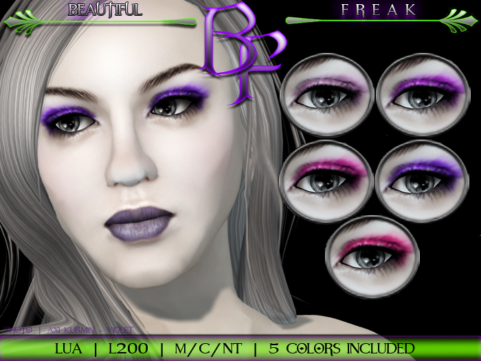 Beautiful Freak: Lua eyeshadow - bfppv