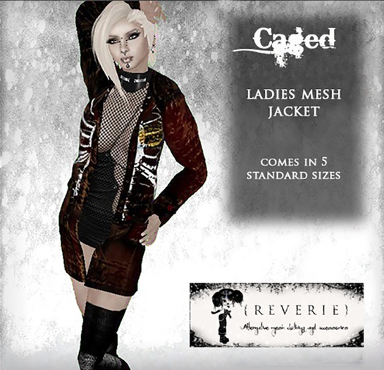 {REVERIE} Mesh Coat - Caged
