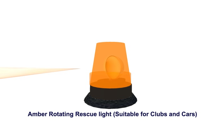 Rescue Amber revolving light