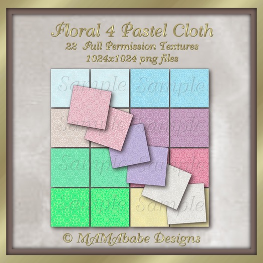 Floral 4 Pastel Cloth x
