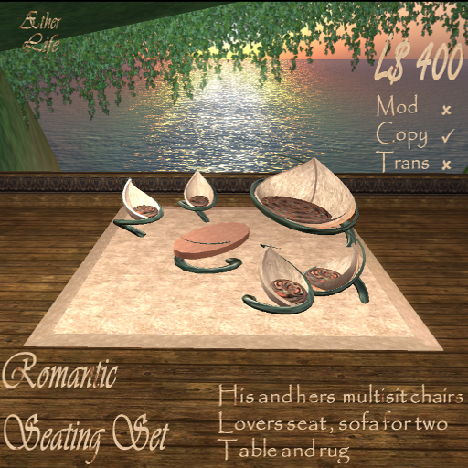 AEther Romantic seating set