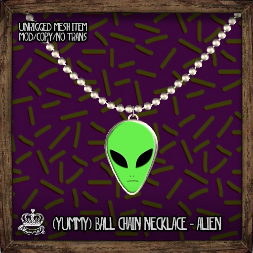 (Yummy) Ball Chain Necklace - Ankh