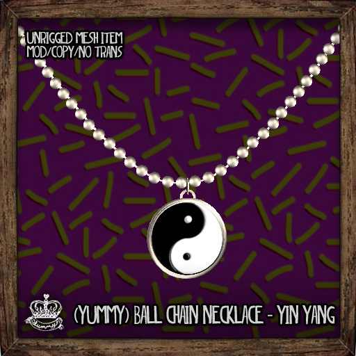 (Yummy) Ball Chain Necklace - Ankh