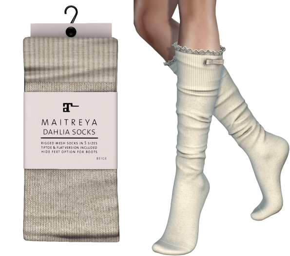Maitreya Dahlia Socks * Beige
