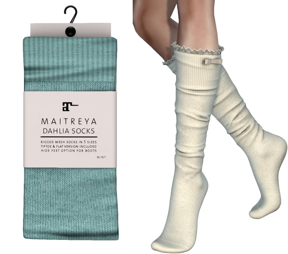 Maitreya Dahlia Socks * Mint