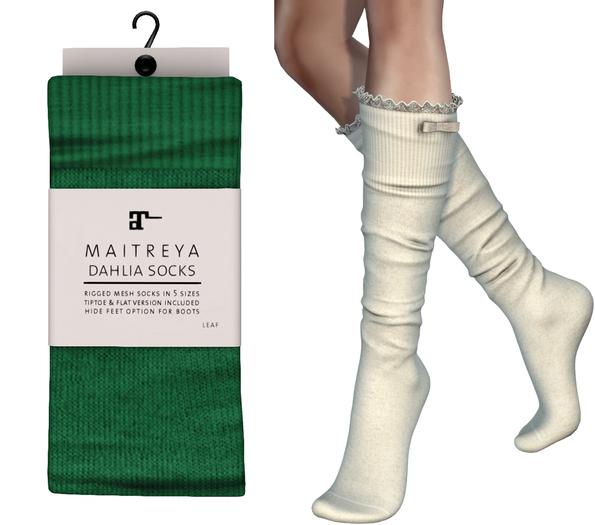 Maitreya Dahlia Socks * Leaf