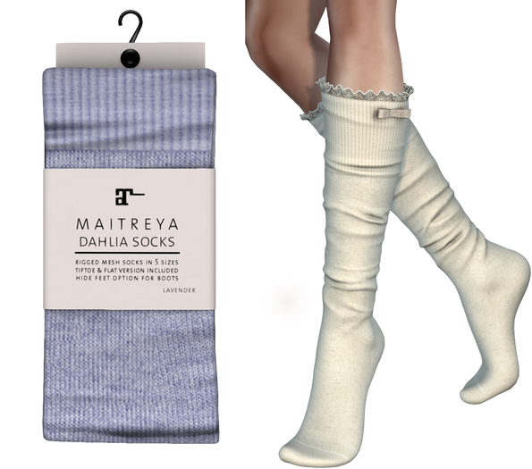 Maitreya Dahlia Socks * Lavender