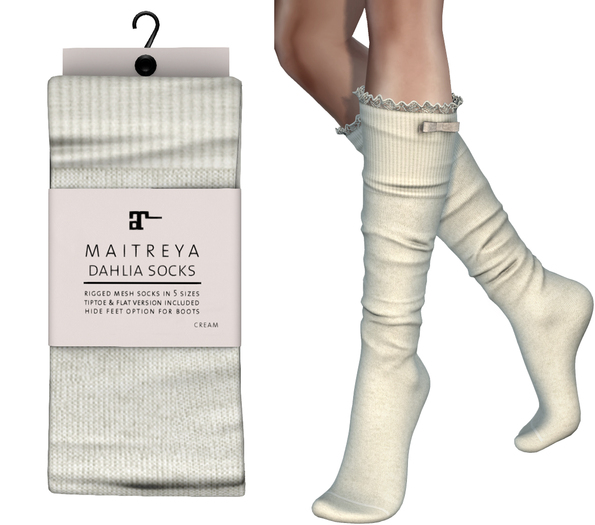 Maitreya Dahlia Socks * Cream