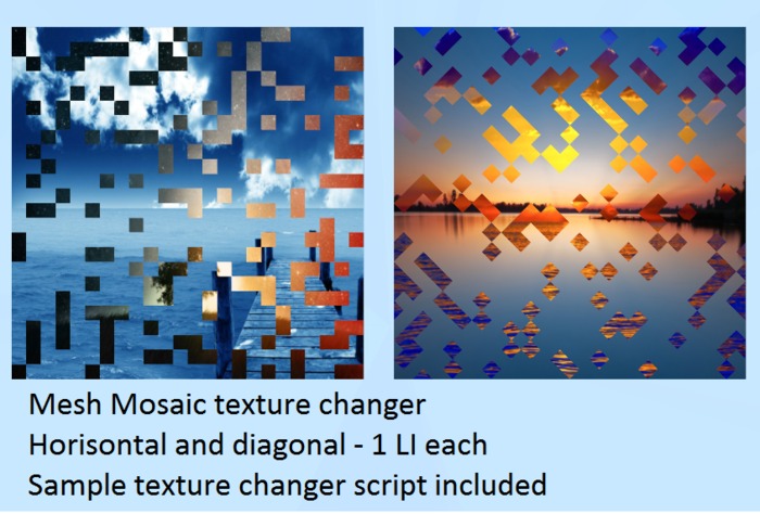 Mesh Mosaic texture changer - SALE!