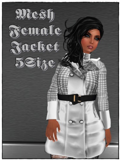 Female Mesh Rainjacket White