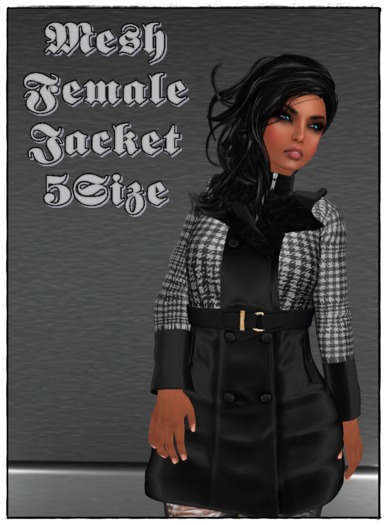 Female Mesh Rainjacket Black