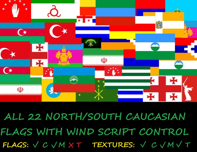 Caucasian Flags
